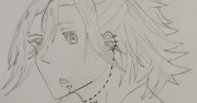 Drawing of anime character “Miyamura” Drawing of anime character “Miyamura”